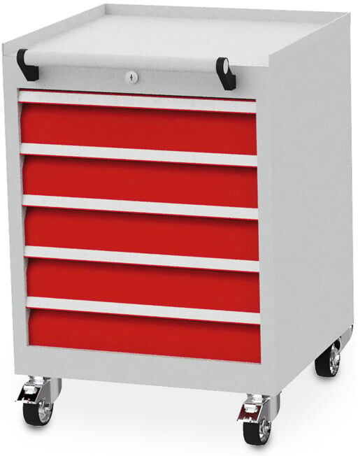 Bedrunka+Hirth Armoire mobile à tiroirs T 500 R 18-16 avec 5 tiroirs (46.500BR80)