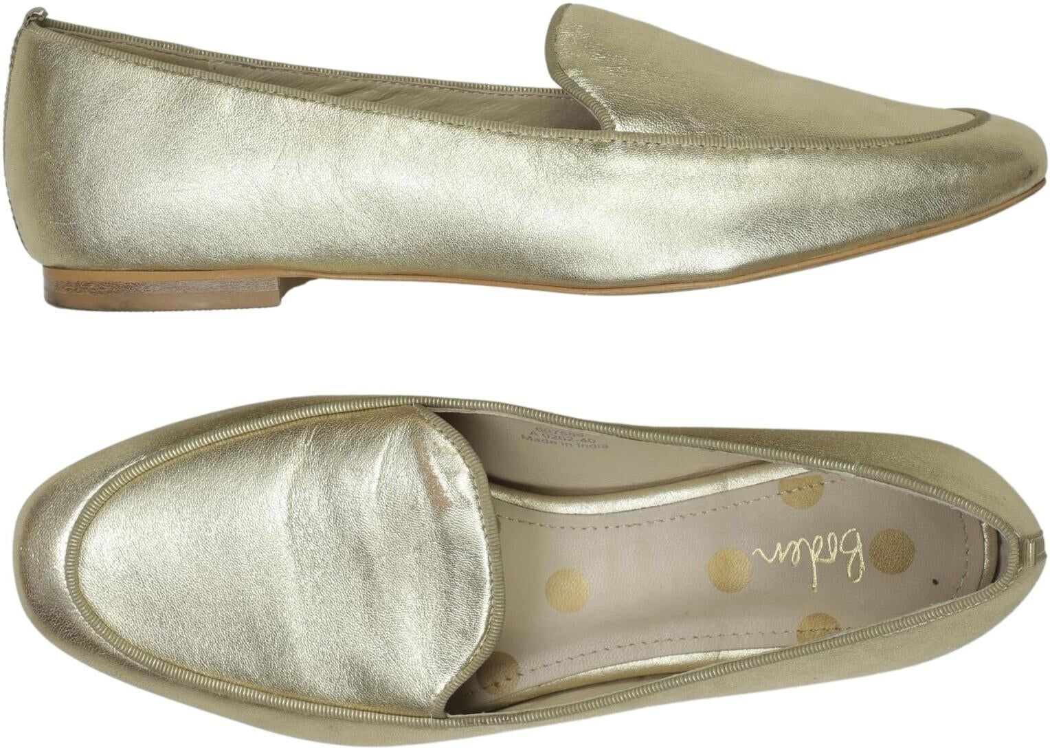 Boden Damen Halbschuh, Gold, Gr. EU 40, Leder - Second Hand