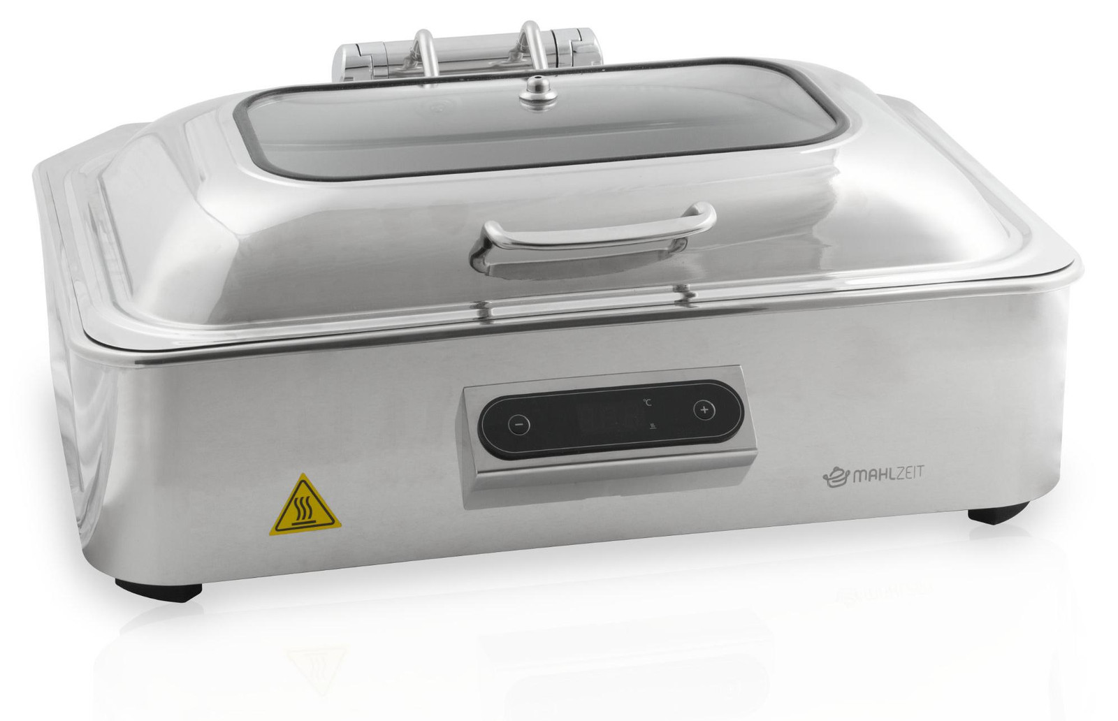 Mahlzeit buffetwarmer 9,5 liter 600 W roestvrijstalen warmhoudapparaat met display en chafing dish
