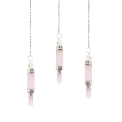 Three Piece Pendulum - Rose Quartz