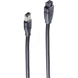 SHVP BS77322 - FireWire B 9 Pin Stecker / A 6 Pin Stecker 1,8m