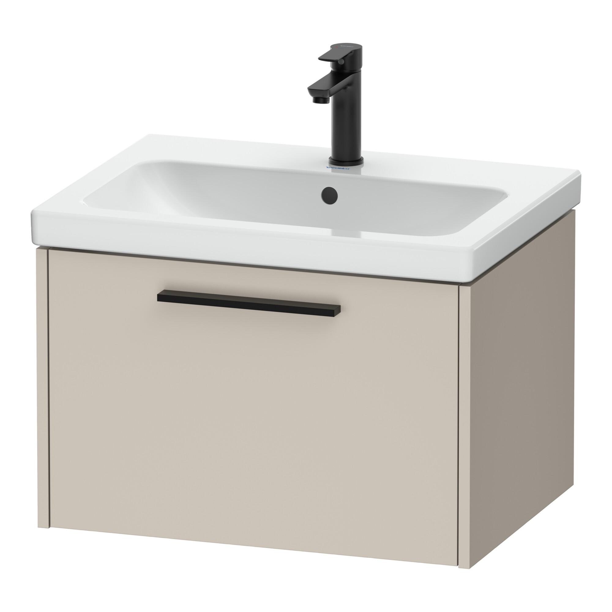 Duravit Waschtischunterschrank D-Code 63,4x40x46cm, 1 Ausz., Tau ma, Gr. sw (DC46660BD910000)