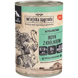 Wiejska Zagroda Truthahn mit Kaninchen 400 g für Hunde