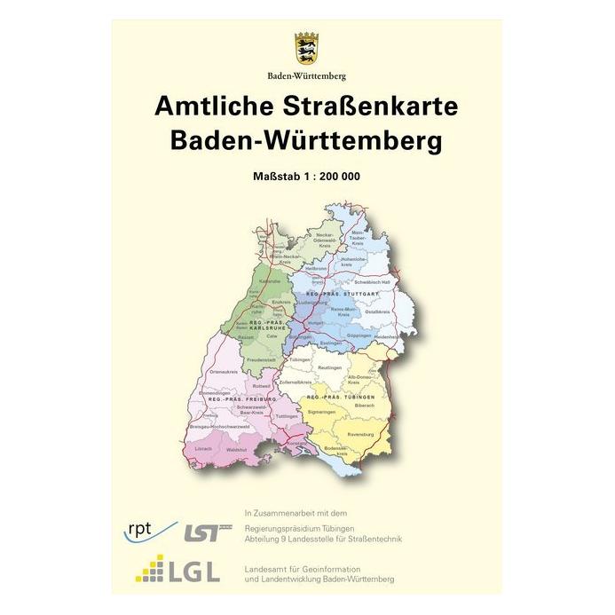 LVA Baden-Württemberg Baden-Württemberg 1 : 200 000 Amtliche Strassenkarte (8806127)