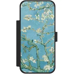 Nivocase Klapphülle für Apple iPhone 17 Pro Max Handyhülle aus Kunst Leder NIVOflip schwarz Kunst Malerei (Apple iPhone 17 Pro Max), Smartphone Hülle, Schwarz