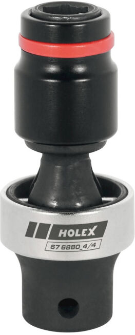 HOLEX Adaptateur avec raccord rapide pour visseuses, Orientable à 45° 4/4 (676880 4/4)