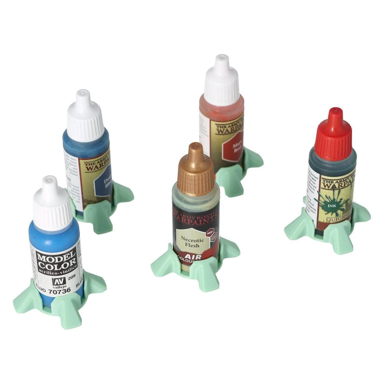 Feldherr 5er Set Farbfläschchen-Ständer Mint für 18ml Tropfenzähler (Kunststoff) (433053)