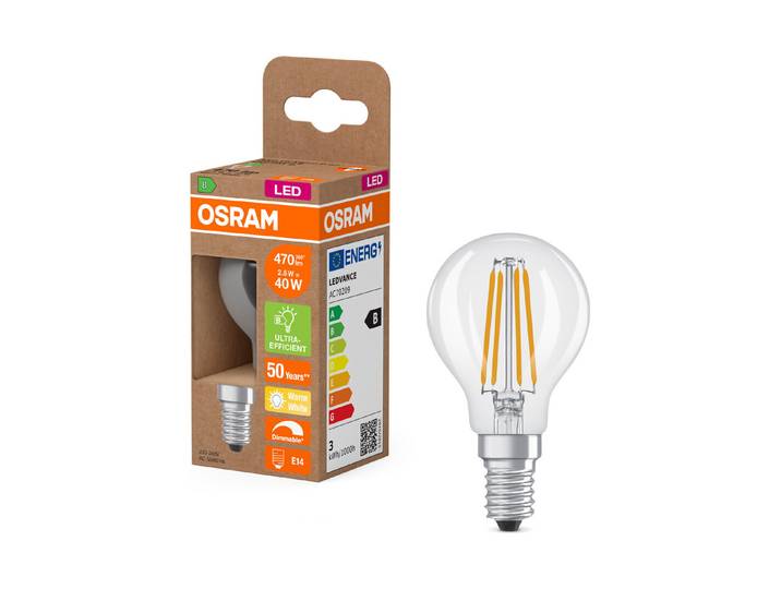 Osram LED-Leuchtmittel Superstar+ Classic P40 Fil Dim EB