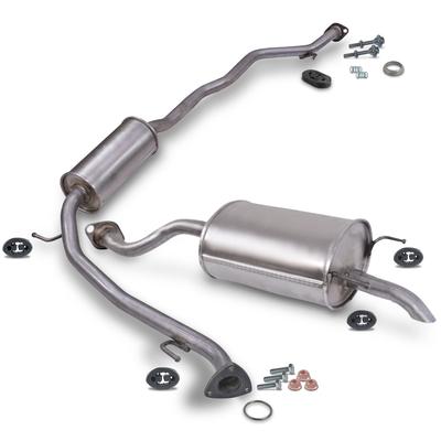 Bestprice Schalldämpfer Set + Montagematerial [Hersteller-Nr. 40674990] für Honda