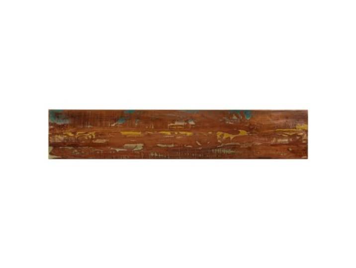 PTUGUOF Tischplatte 140x30x3,8 cm Rechteckig Altholz Massiv Rustikales Design, Vielseitig Kombinierbar, Leicht Zu Reinigen, Handgefertigt Aus Recyceltem Holz