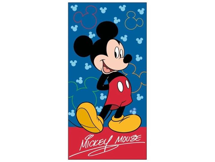 Disney Mickey Mouse Strandlaken Mickey Blauw - 70 x 140 cm - 100% katoen