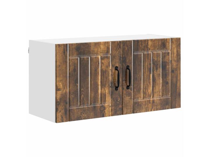Armoire De Cuisine Moderne Épurée 80 X 31 X 40 Cm En Bois D'Ingénierie Chêne Fumé