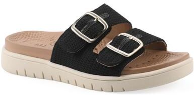 Women's Nanny FOM Recovery Slide Sandal by White Mountain in Black Fabric (Size 8 M)