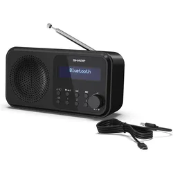 Sharp DR-P420 (DAB, DAB+, FM, Bluetooth), Radio, Schwarz