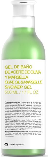 BotánicaPharma gel de Baño de Aceite de Oliva y Marsella 500 ml
