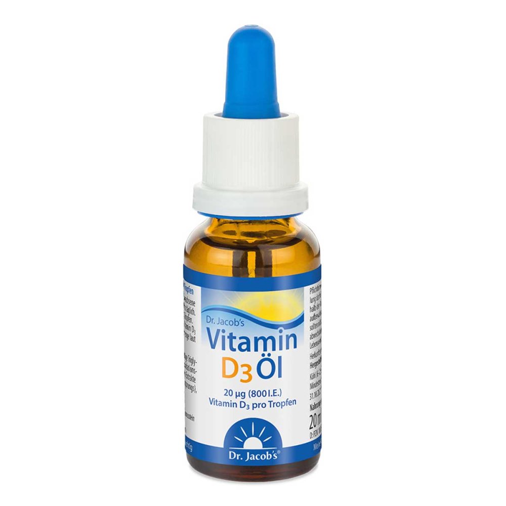 Dr. Jacob's Medical GmbH Dr. Jacob's Vitamin D3 Öl 640 Tropfen 800 IE D3 vegetarisch 10038446
