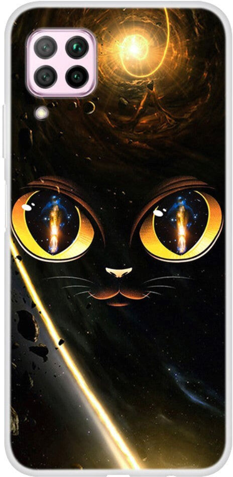 INCOVER Huawei P40 Lite Fleksibelt Plastik Cover - Kat