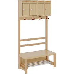 Komplettgarderobe mit Ablagen und Türen