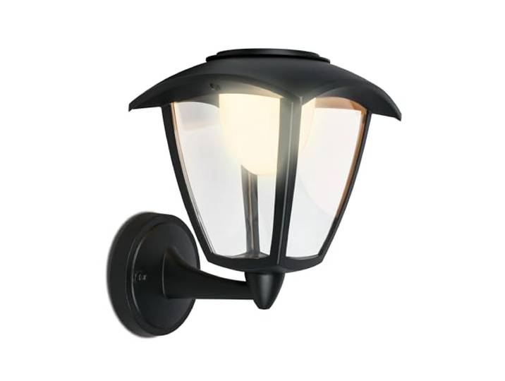 BRILONER - Applique murale LED sans prise de courant Touch\, lampe murale batterie\, extérieur\, éclairage mural extérieur\, lampe extérieure\, 23x19\,5x16\,5 cm\, noir