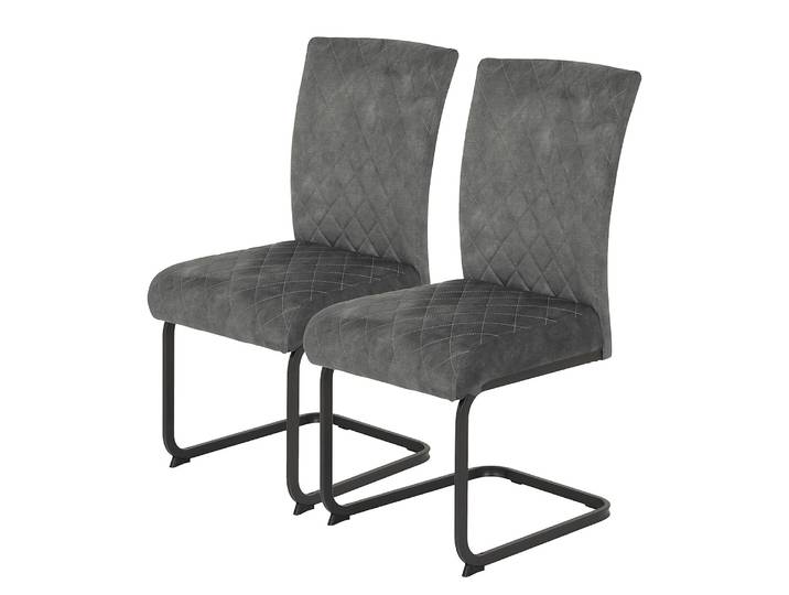 Chaises cantilever Rulos - Lot de 2 46 x 96 x 60cm Noir
