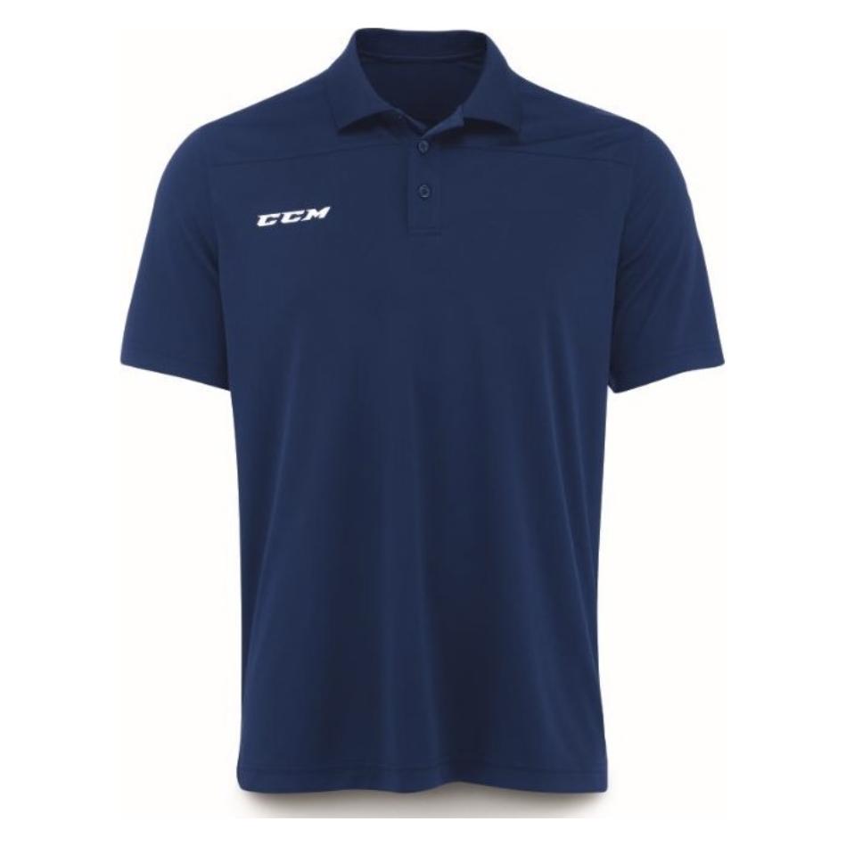 CCM Team Pique SR Poloshirt (Dunkelblau, S) (S) (58987228)