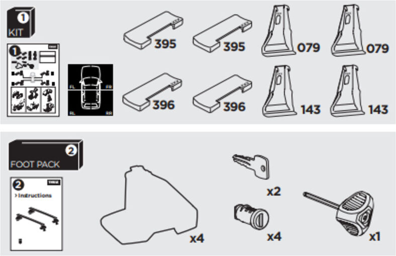 France Attelage Kit Thule 5261