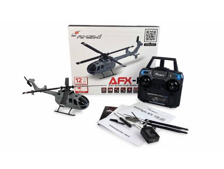 Amewi RC-Bagger Amewi AFX-105 4-Kanal Hubschrauber 6G RTF 2,4GHz