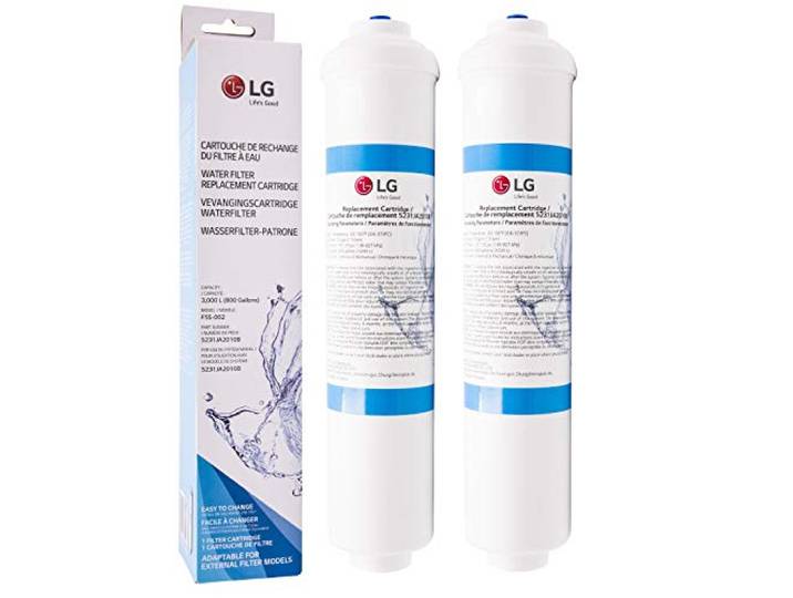 LG 5231JA2010B Lot de 2 cartouches de filtre à eau de rechange pour réfrigérateur