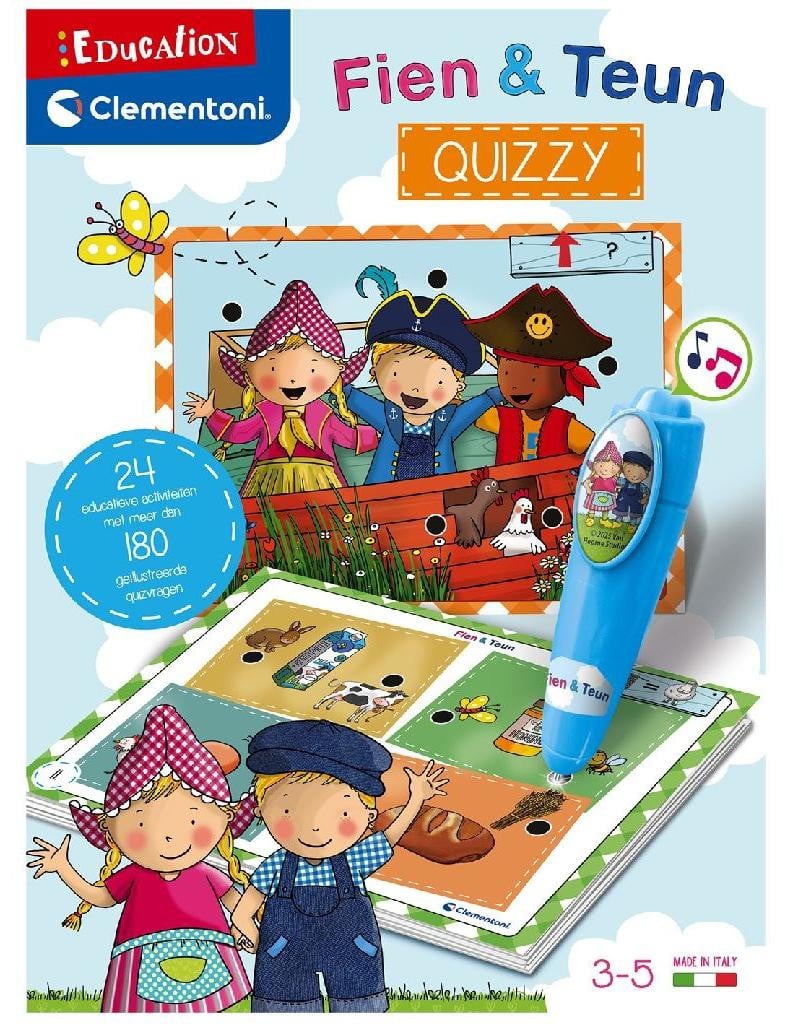 Clementoni Leer- en speelset Fien en Teun Quizzy met elektronische pen