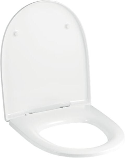 Geberit Vivano WC-Sitz 574905000 weiß, mit Deckel, Scharniere verchromt, mit Absenkautomatik