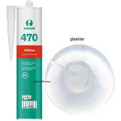 Ramsauer 470 Vitrine glasklar 1K Silicon Dichtstoff 310ml Kartusche