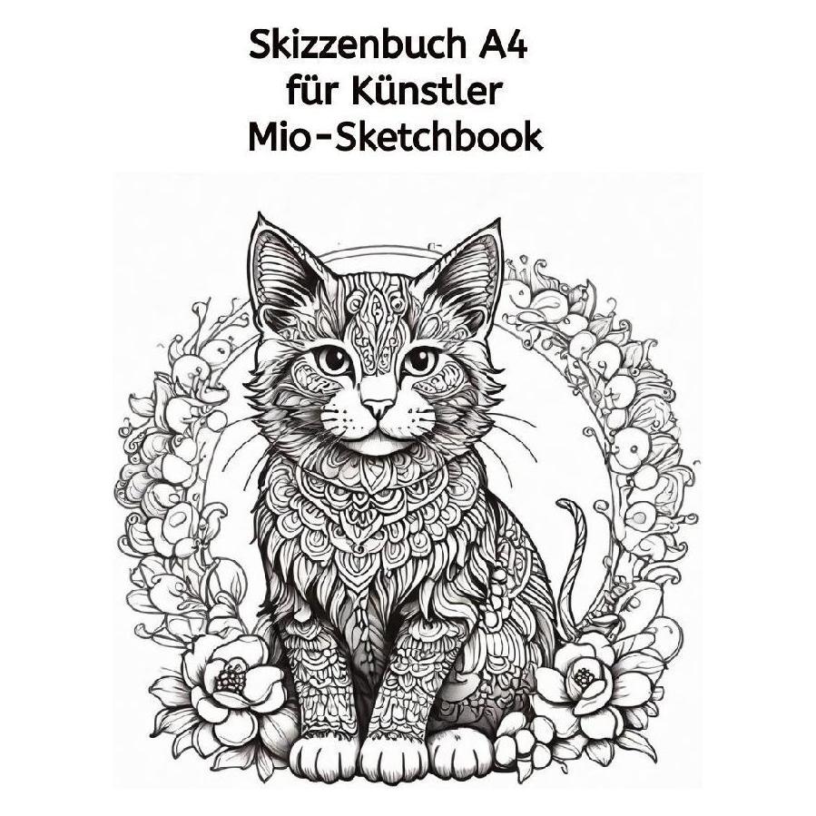 Tredition Skizzenbuch A4 für Künstler: Mio Sketchbook 100 Seiten (50 Blatt) - 297cm x 210cm Zeichenblock Papie (A4, Blanko) (57042482)