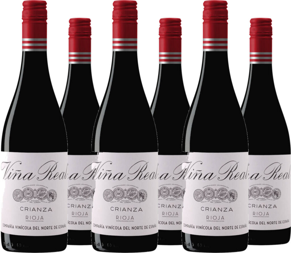 6er Vorteilspaket Viña Real Crianza Rioja DOCa 2022 Bodegas Real