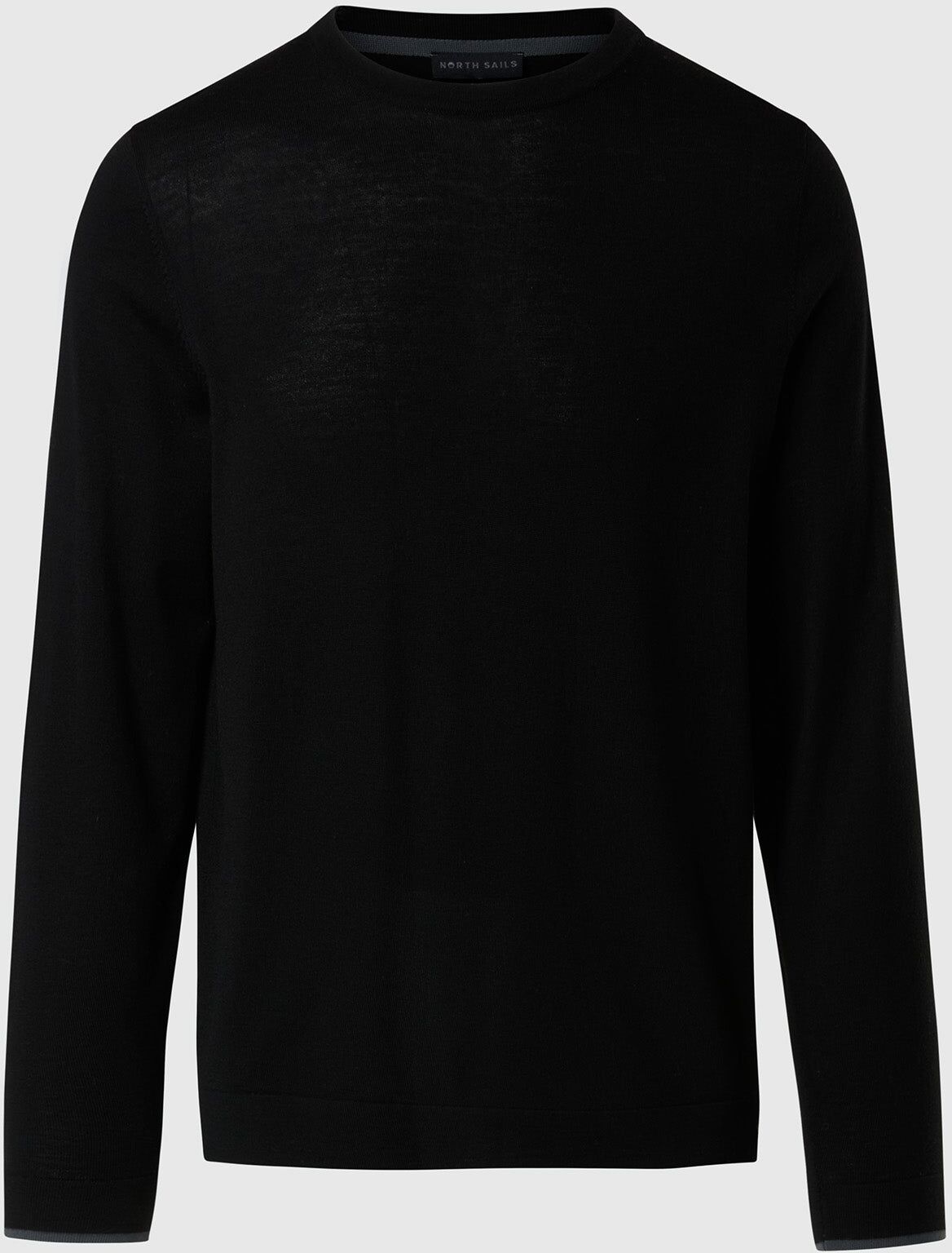 North Sails Maglione girocollo con spacchetti Black S