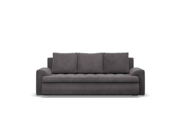 Mebligo Sofa 3-Sitzer FORESTA mit Schlaffunktion, Cord - Dunkelgrau