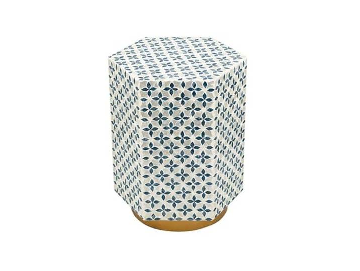 NIUHUAHUI Teetisch, Handgefertigter muschelförmiger Beistelltisch for Wohnzimmer, Sofa, Essbereich, Kaffee, Balkon – Dekoration for Zuhause