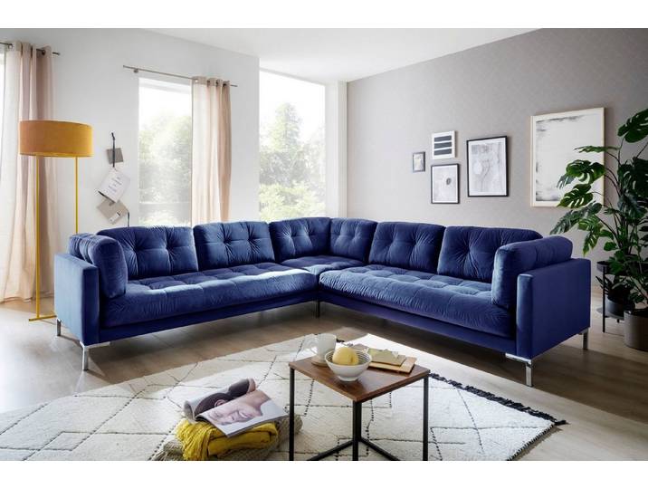 OTTO home Wohnlandschaft Landau U-Form, in Cord-Stoff mit Metallfuß