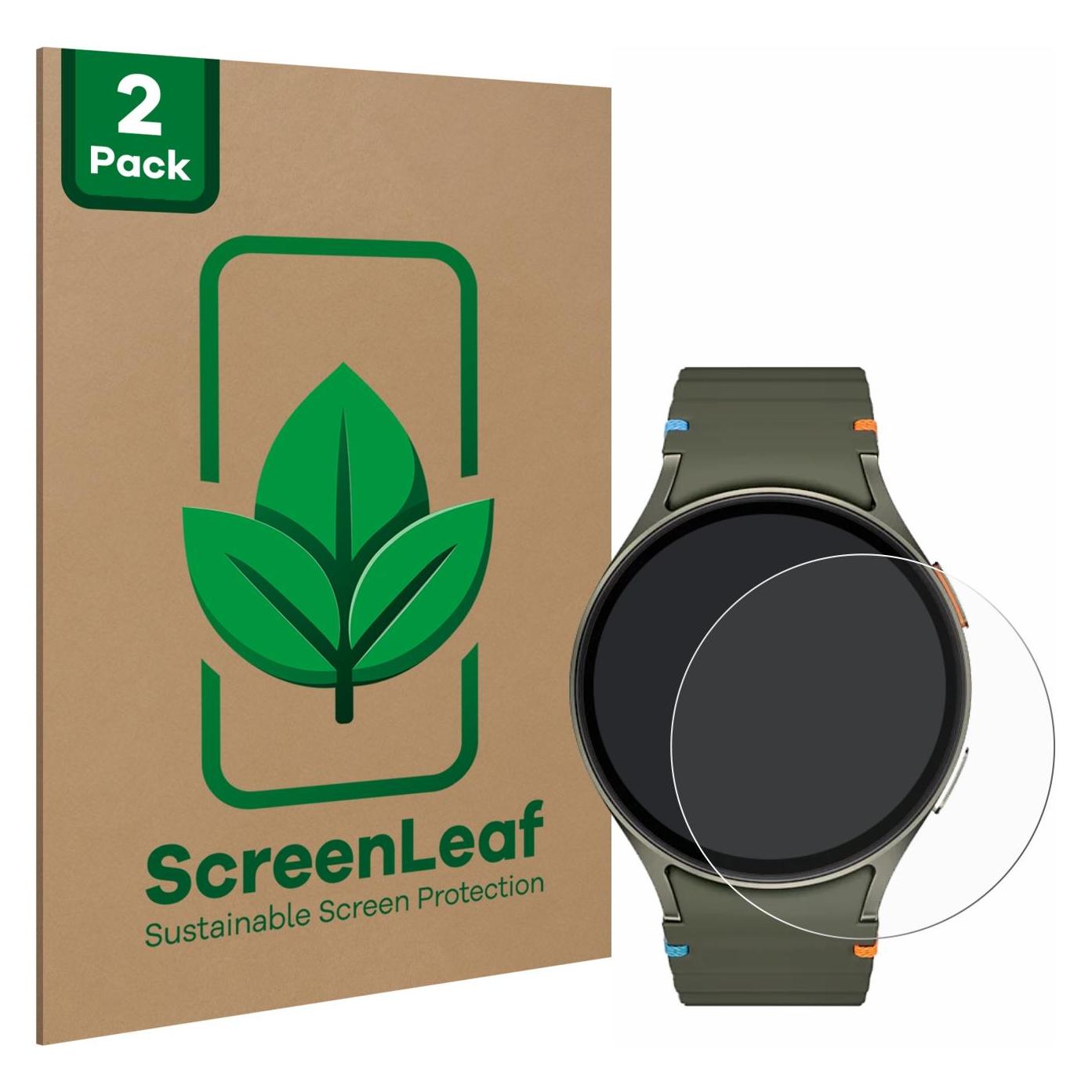ScreenLeaf Schutzfolie für Samsung Galaxy Watch 7 (44 mm) Displayschutz Display Schutz Folie Klar Transparent (6155617)