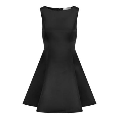 Cocktailkleid NICOWA "RASOMI", Damen, Gr. 38, N-Gr, schwarz, Obermaterial: 100% Polyester PES. Futter: 100% Polyester PES. 100% Polyester PES., uni, festlich, regular fit, U-Boot-Ausschnitt, Kleider, Satinkleid mit Tellerrock