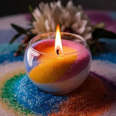Uplift Picks Colorful Sand Wax Candle Making Kit DIY Granulated Wax Candle Craft Set Colorful Sand Wax Candle Making Kit DIY Granulated Wax Candle Craft Set