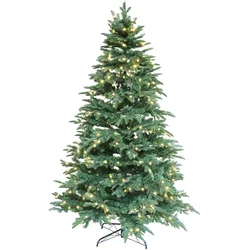 Chic Antique Künstlicher Weihnachtsbaum mit 400 LEDs 210 cm, Ø 95 x H 210 cm - Dunkelgrün
