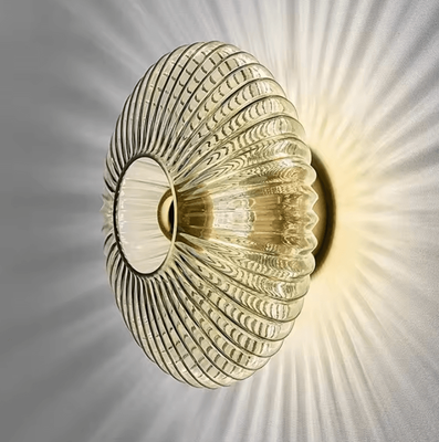 Inspire Curations Nordic Retro Glass Ceiling Light smoke Gray no Bulb