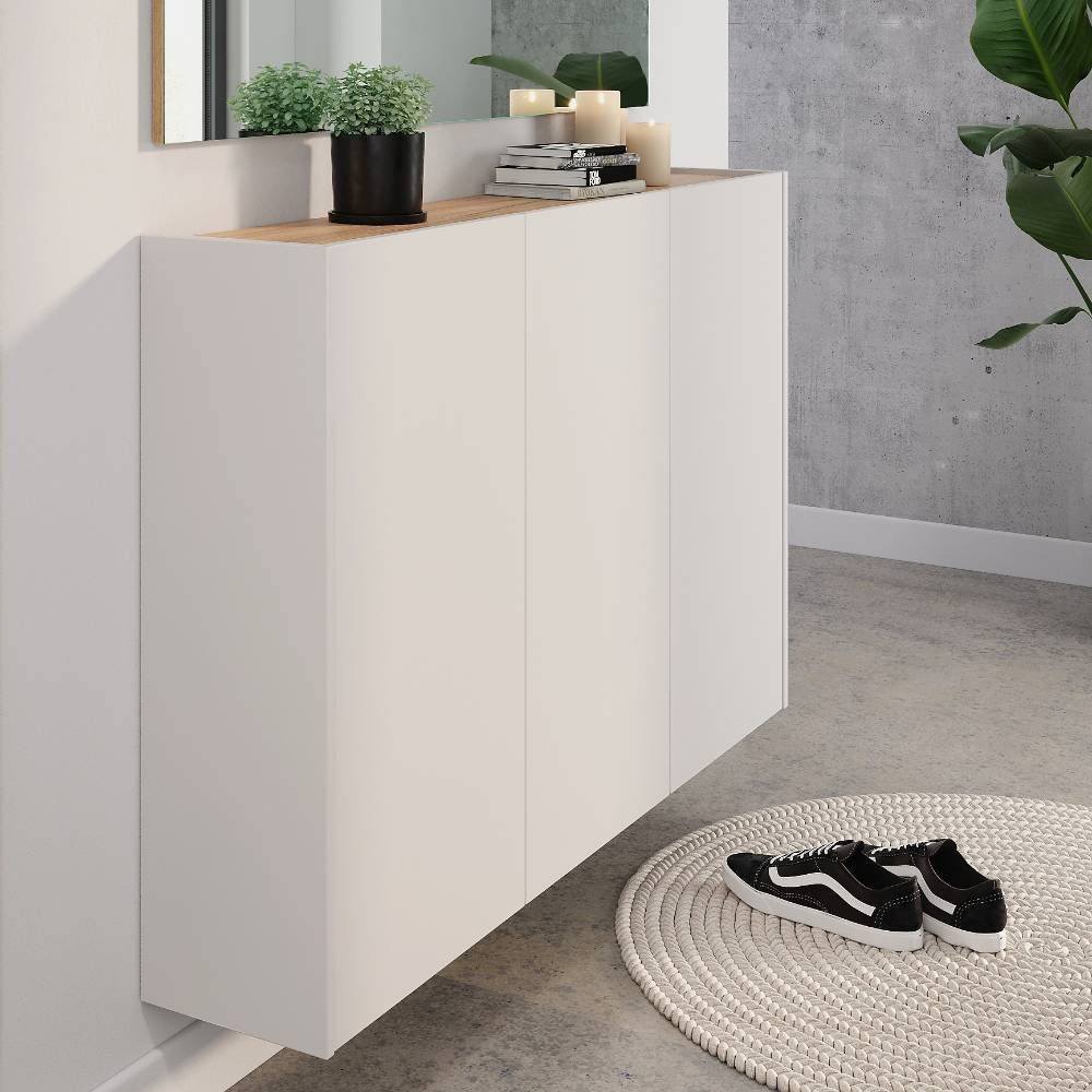 Pharao24.de Hängeschrank Dielen Sideboard für die Wandmontage mit Drehtüren