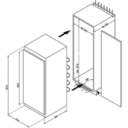 AMICA EVKS 16162 Kühlschrank (135 l, F, 875 mm hoch, Weiß)