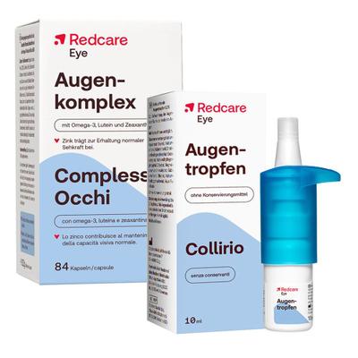 Redcare Augentropfen + Augenkomplex 1 St Set