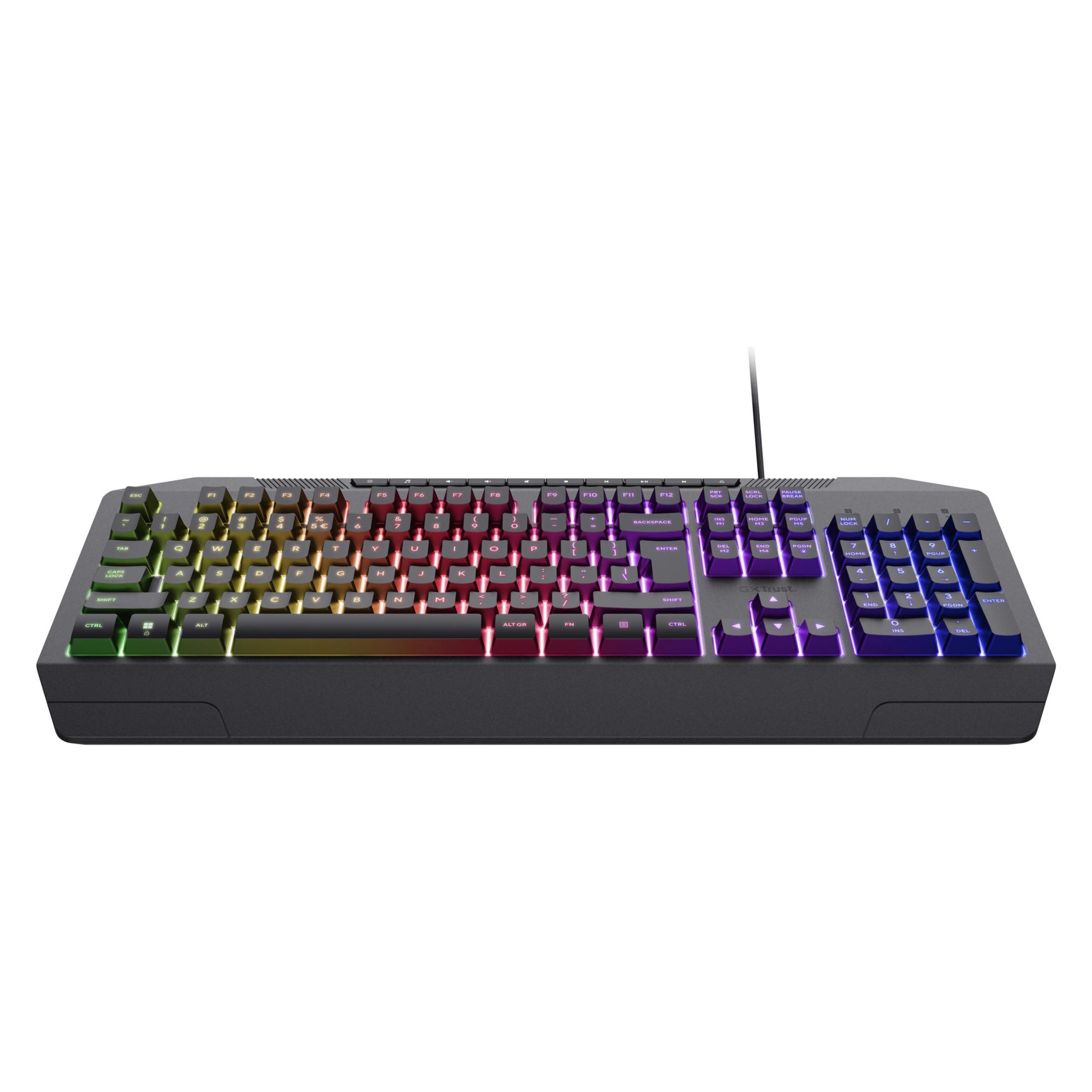 Trust Klawiatura gamingowa przewodowa GXT836 EVOCX (US, Kabelgebunden) (24722)
