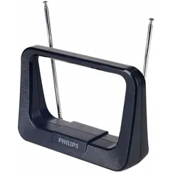 Philips SDV1226/12 television antenna (Zimmerantenne, DVB-T / -T2), SAT Spiegel + SAT Antennen, Schwarz