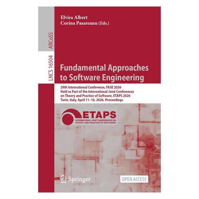 Springer Fundamental Approaches to Software Engineering (Englisch, Softcover, Corina Pasareanu, Elvira Albert) (67911671)