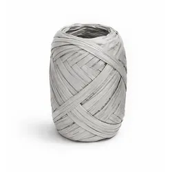 Creativery 20m Papierband Raffiabast Geschenkband Raffia Papier Schnur für Craft Verpackung Bastband Bastelband Bastelarbeiten Geschenke Dekorationen Grau