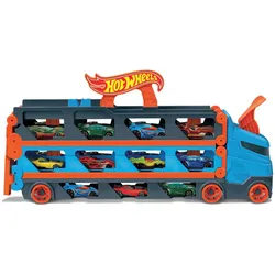 Hot Wheels 2-in-1 Rennbahn-Transporter inkl. 3 Spielzeugautos